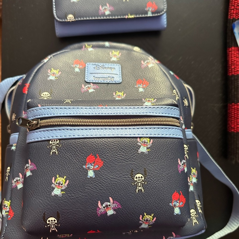 Loungefly Halloween Stitch Backpack and wallet set